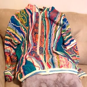 Men's authentic COOGI ZIP UP SWEATER